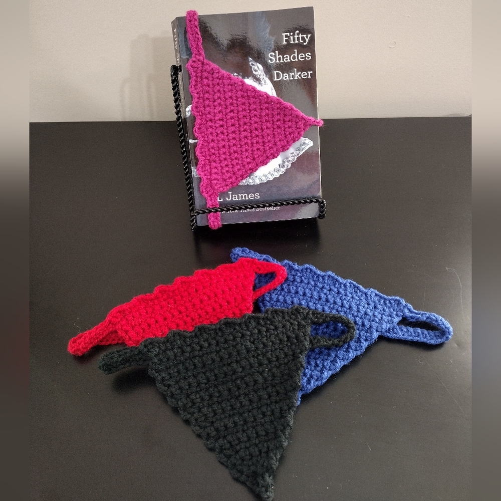 Handmade Bookmark Thong (Bookini) - White Elephant Gift